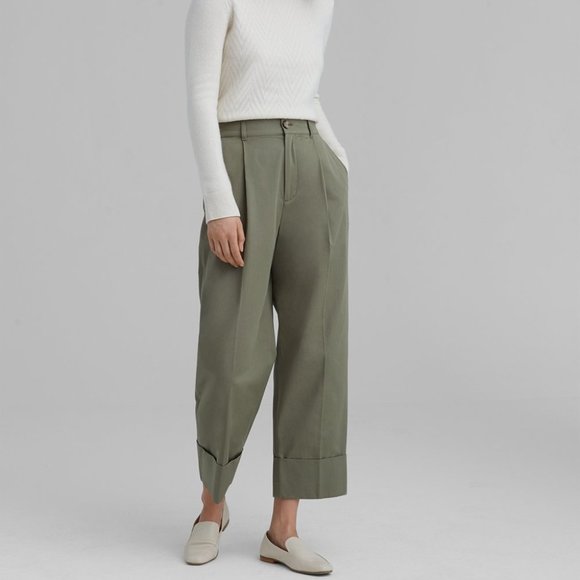 Club Monaco Pants - Club Monaco Cuffed Chinos Wide Leg Pants